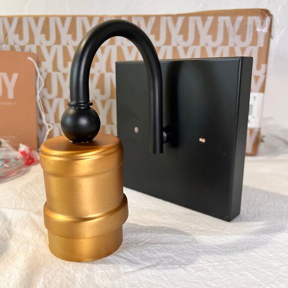 JONATHAN Y Marais Vanity Light Iron Rustic Industrial Boho JYL3526A *NO BULB** - Picture 3 of 11